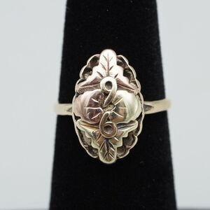10k Gold Black Hills Gold Antique Ring Size 4.75